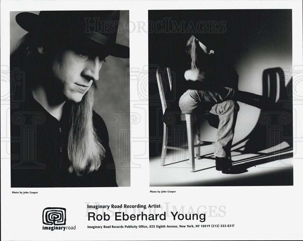 Press Photo Rob Eberhard Young recording artist - Historic Images