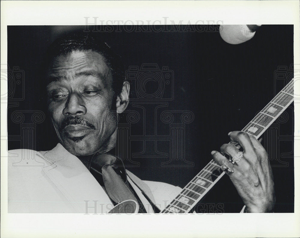 Press Photo guitarist Willie D. Warren - Historic Images