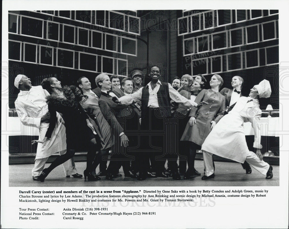 Press Photo Applause Darrell Carey cast members - Historic Images