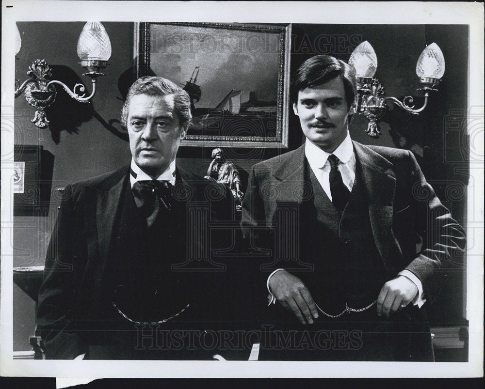 Press Photo Actor Richard Bellamy and David Langton - Historic Images