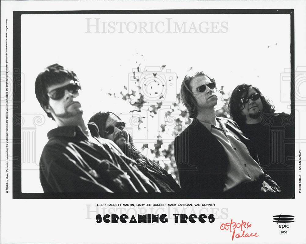 1996 Press Photo Barrett Martin Gary Lee Conner Mark Lanegan SCREAMING TREES - Historic Images