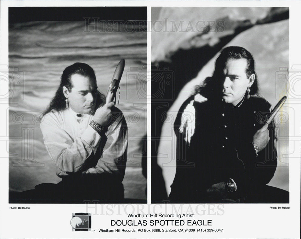 Press Photo Douglas Spotted Eagle Musician - Historic Images