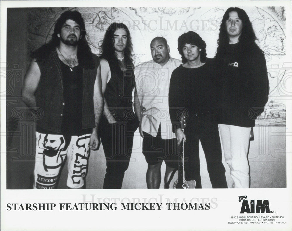 Press Photo American Rock Musical Group Starship Featuring Mickey Thomas - Historic Images