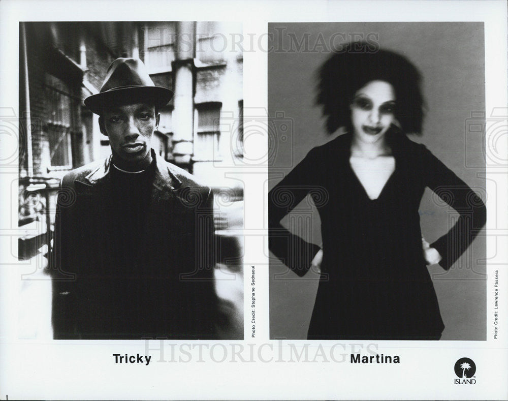 Press Photo Tricky and Martina Musicians Entertainers - Historic Images