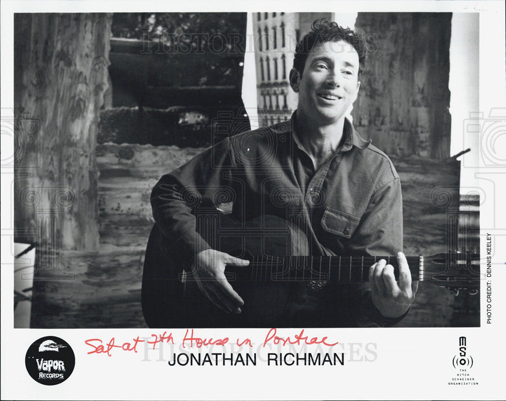 Press Photo Jonathan Richman Rock New Wave Music Guitarist For Vapor Records - Historic Images