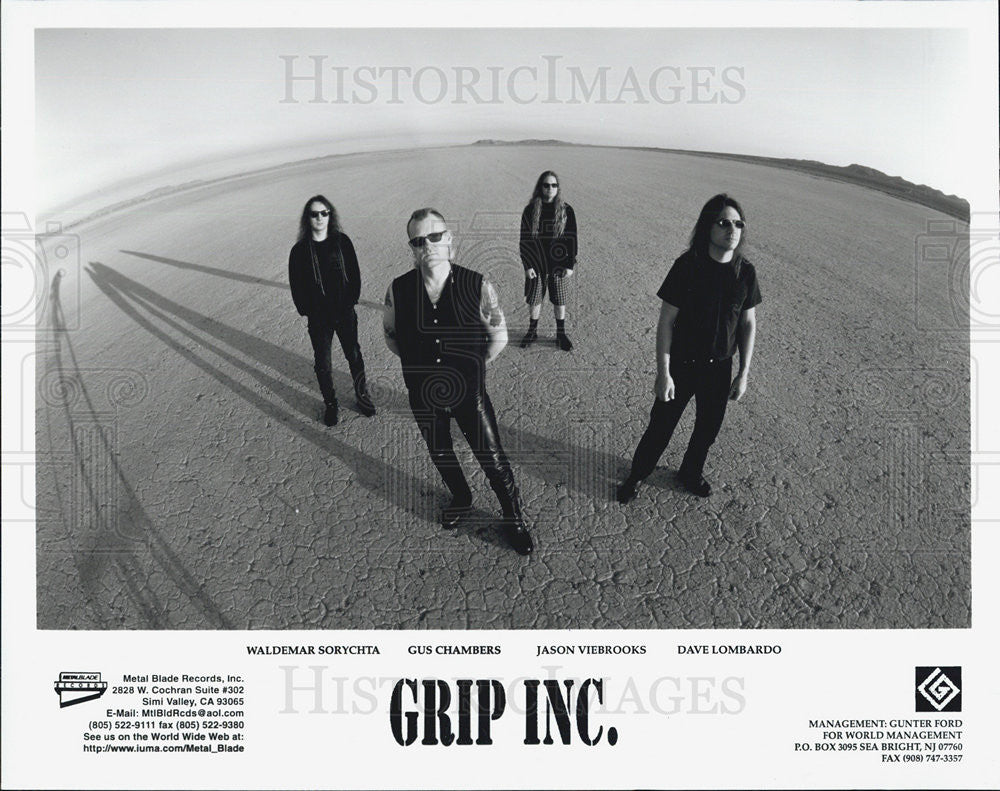 Press Photo Heavy Metal Group Grip Inc Dave Lombardo Waldemar Sorychta - Historic Images