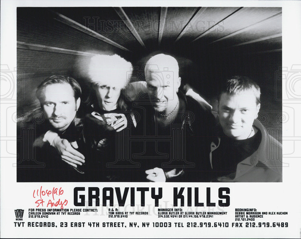 1996 Press Photo American Rock Musical Group Gravity Kills - Historic Images