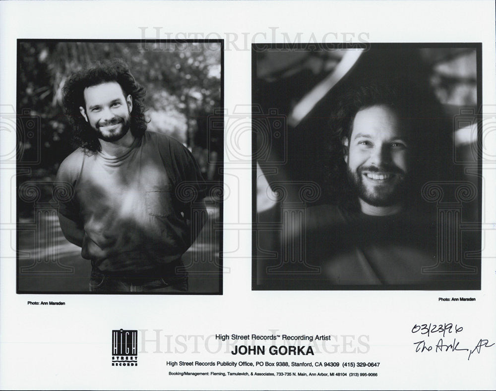 1996 Press Photo Folk Guitarist John Gorka - Historic Images