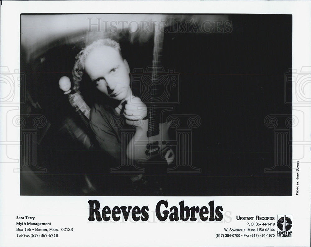 Press Photo NONE Reeves Gabrels Upstart Records Guitar - Historic Images