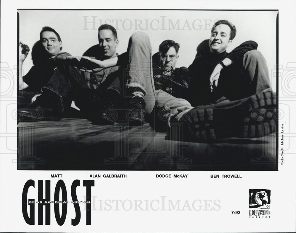 1993 Press Photo Ghost Of An American Airman Band Member Matt And Alan Galbraith - Historic Images