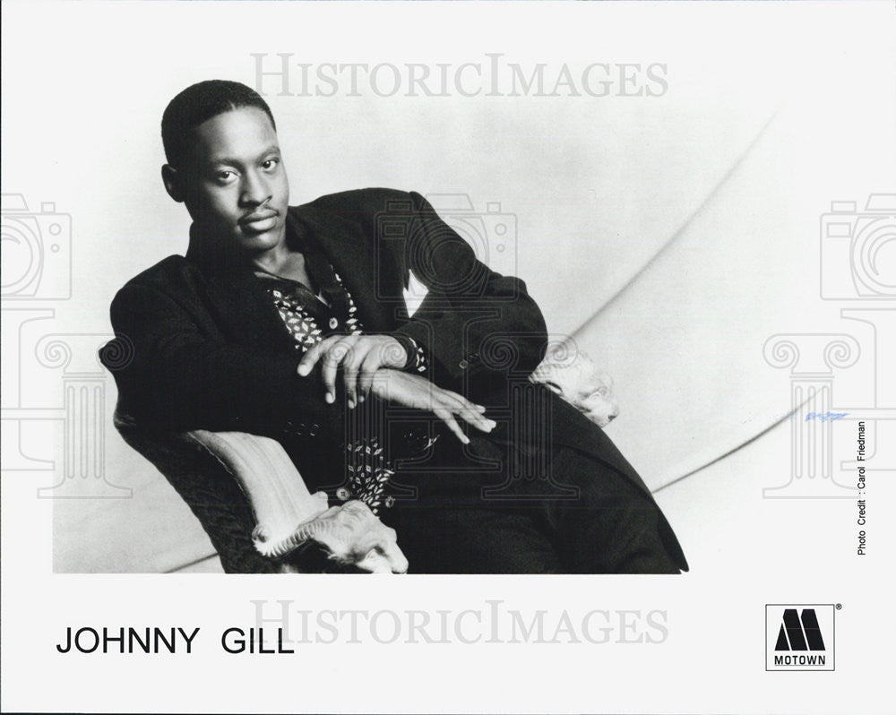 Press Photo Johnny Gill Musician BAnd singer - Historic Images