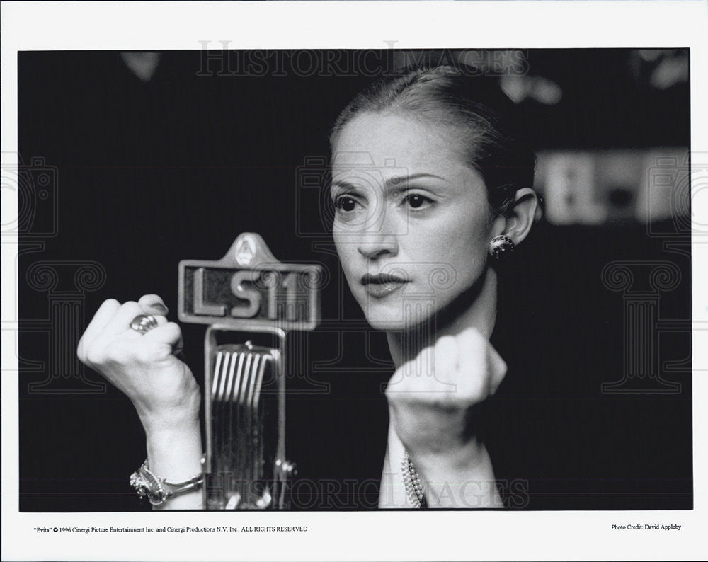 Press Photo Singer Musician Madonna in Evita - Historic Images