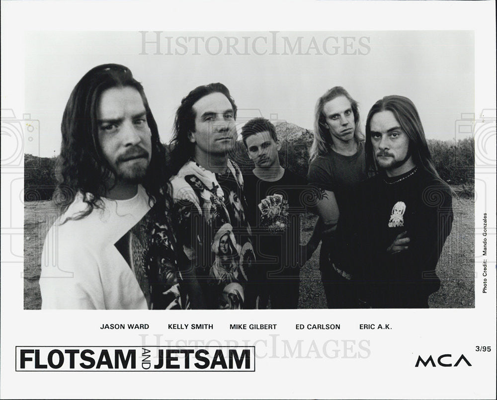 1995 Press Photo Flotsam And Jetsam Jason Ward Kelly Smith Mike Gillbert Ed - Historic Images