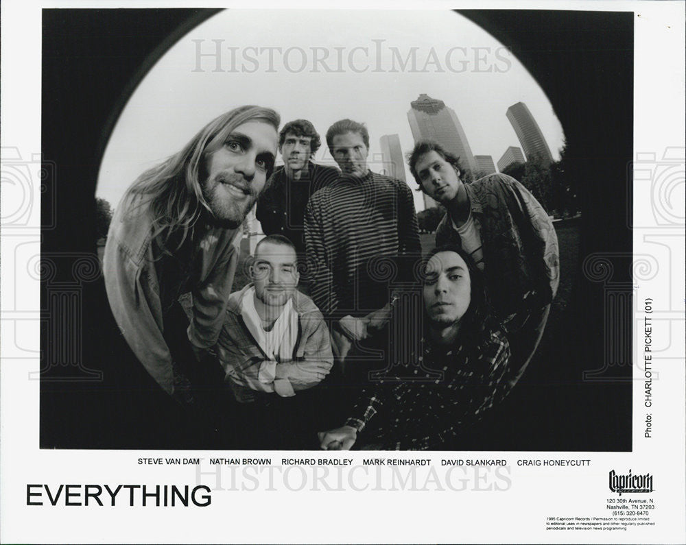 1995 Press Photo EVERYTHING Steve Van Dam Nathan Brown Richard Bradley - Historic Images