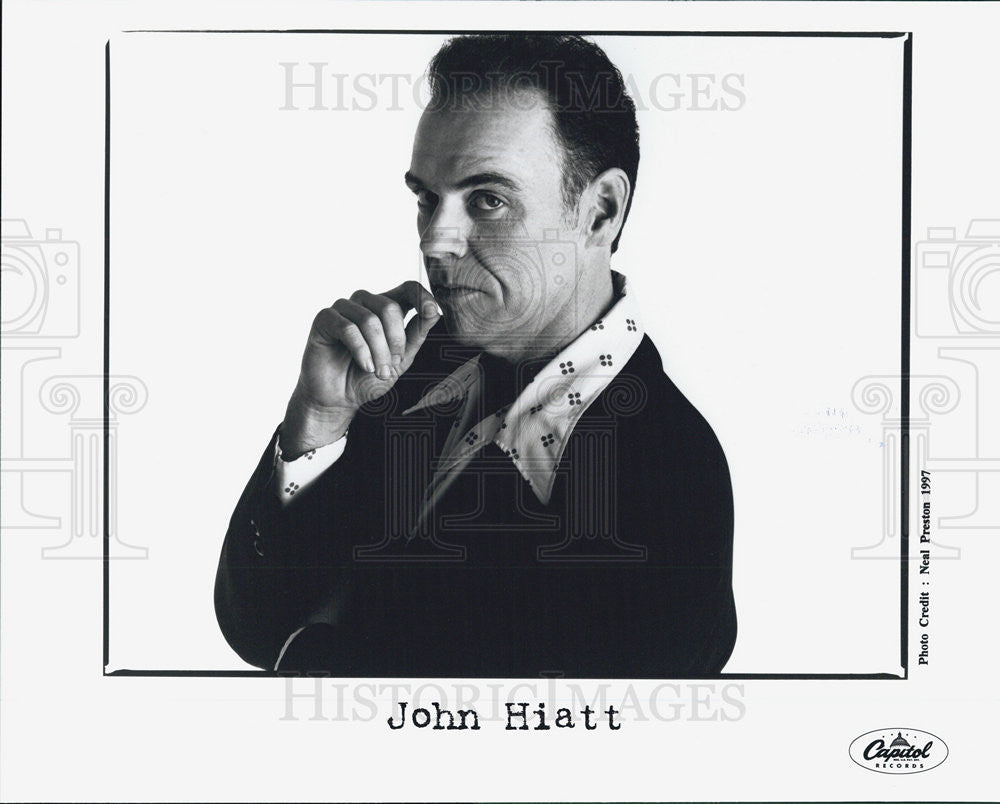 1997 Press Photo John Hiatt musician Singer Entertainer - Historic Images