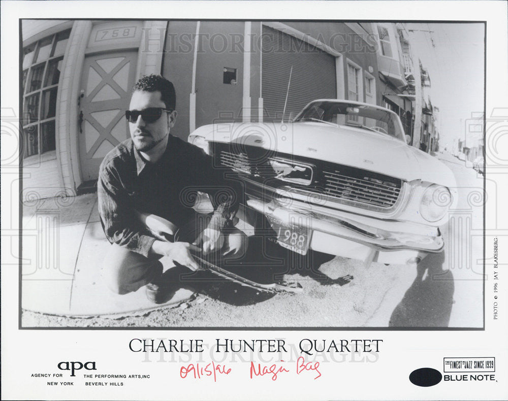 1996 Press Photo Charlie Hunter Quartet Jazz Music Band For Blue Note Records - Historic Images