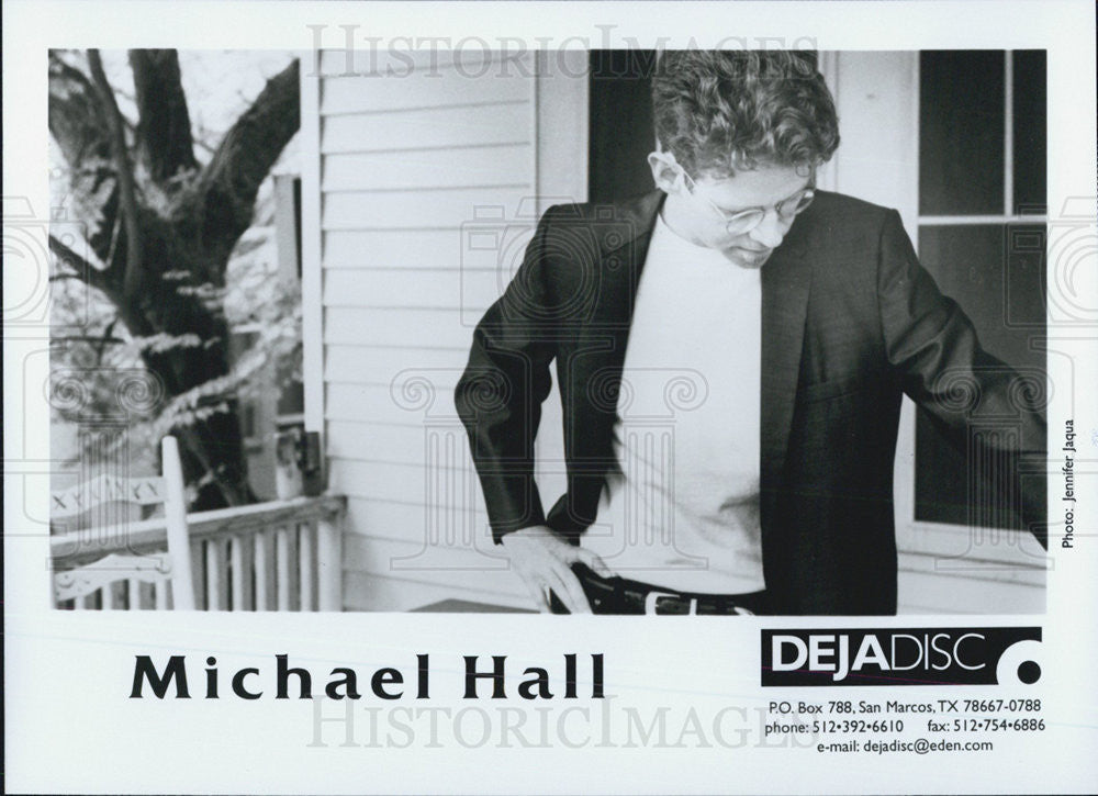 Press Photo Recording Artist musician Michael Hall - Historic Images