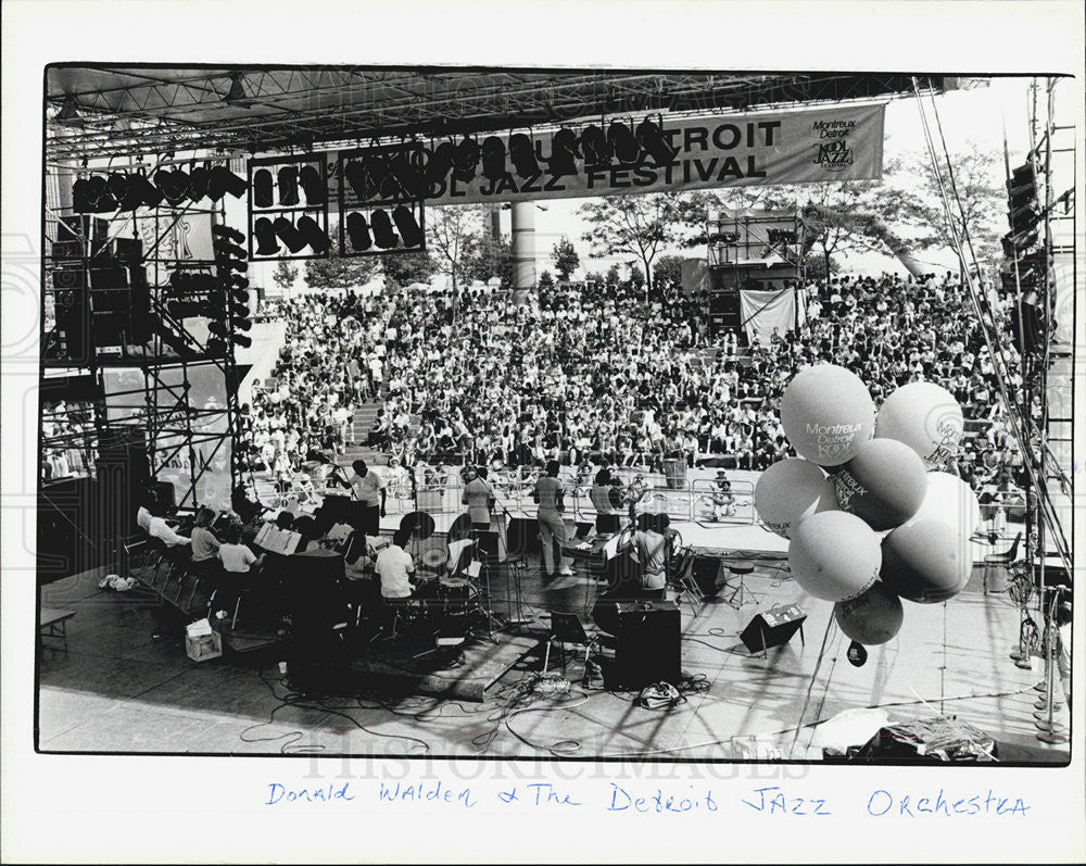 1984 Press Photo Donald Walden Detroit Jazz Orchestra - Historic Images