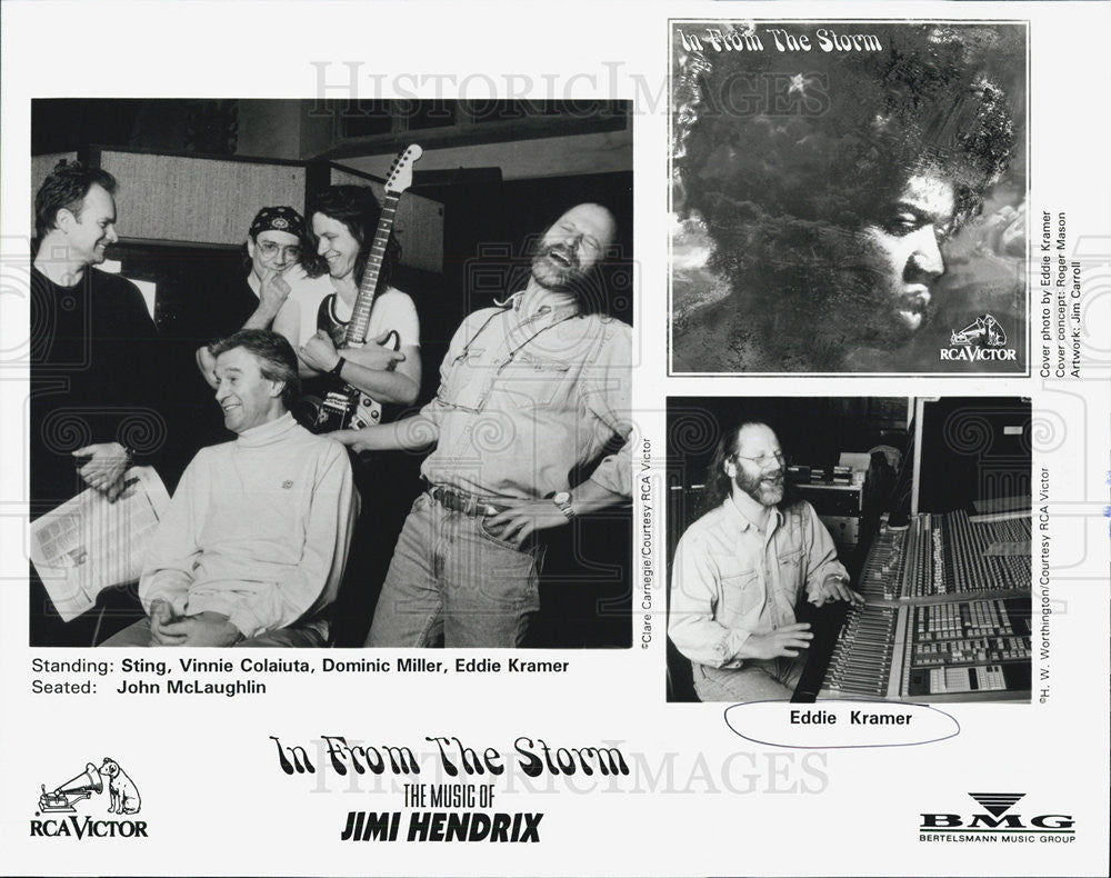Press Photo Sting Vinnie Colaiuta Dominic Miller Eddie Kramer John McLaughlin - Historic Images