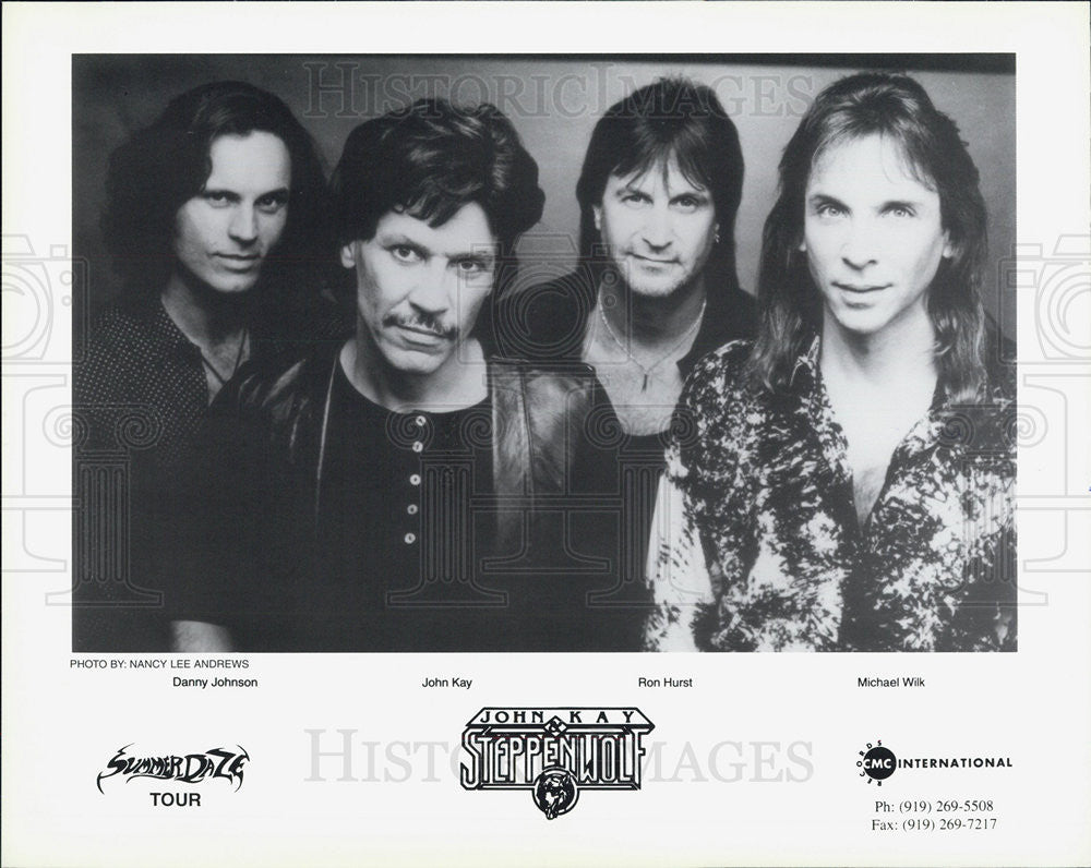 Press Photo Danny Johnson John Kay Ron Hurst Michael Wilk Steppenwolf Musical - Historic Images