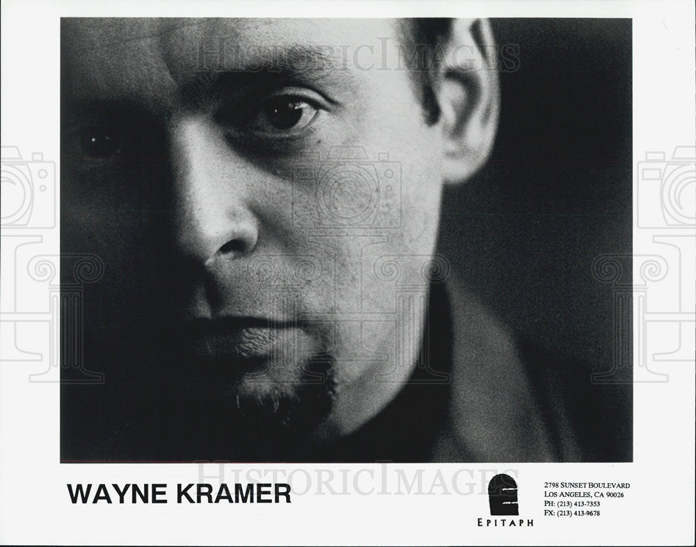 1995 Press Photo Wayne Kramer Musician - Historic Images