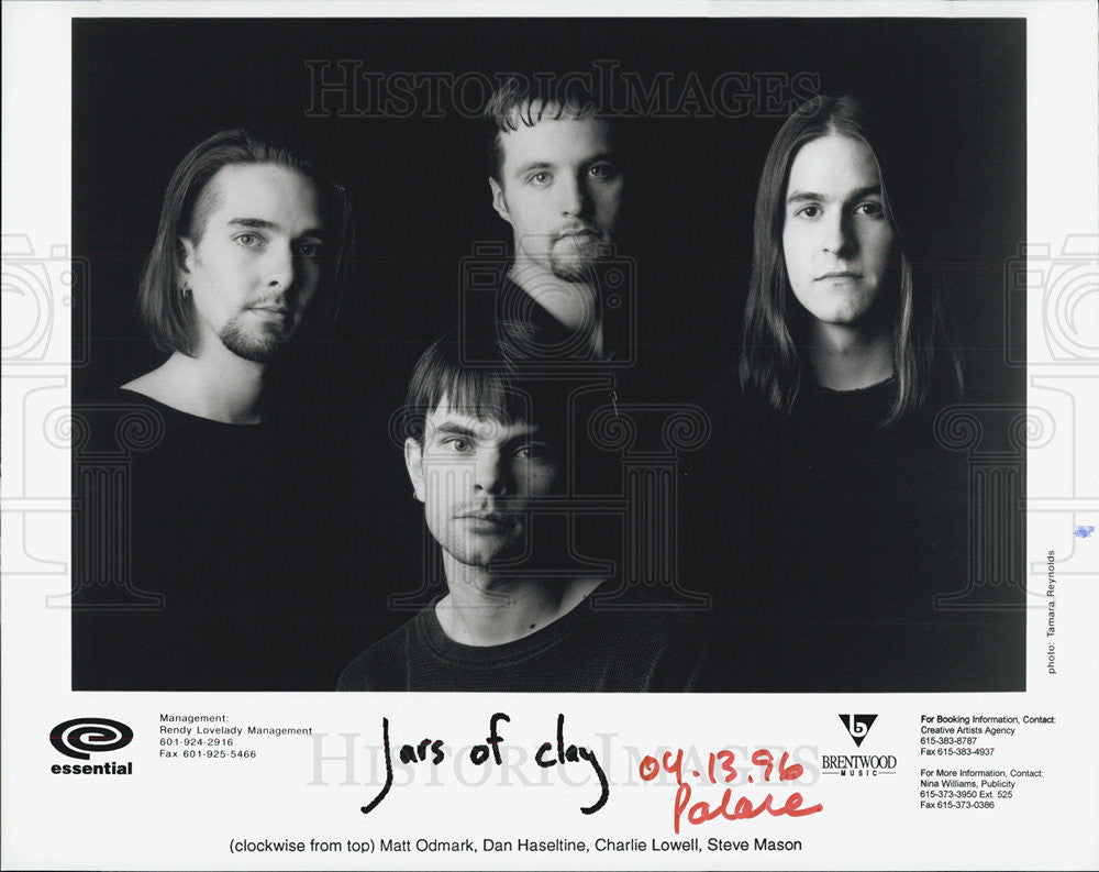 1996 Press Photo Jars of Clay - Historic Images