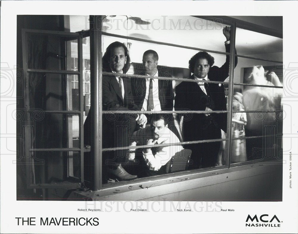 Press Photo Robert Reynolds Paul Deakin Nick Kane Raul Malo Mavericks Musical - Historic Images