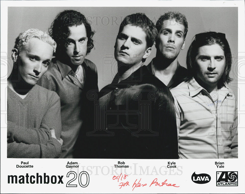 Press Photo Matchbox 20 - Historic Images