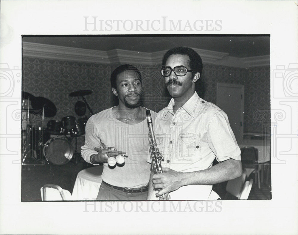 Press Photo Musicians Wallace McMillan and Dushun Mosley - Historic Images