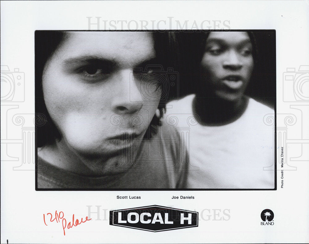 Press Photo Local H Band Musicians Scott Lucas Joe Daniels - Historic Images