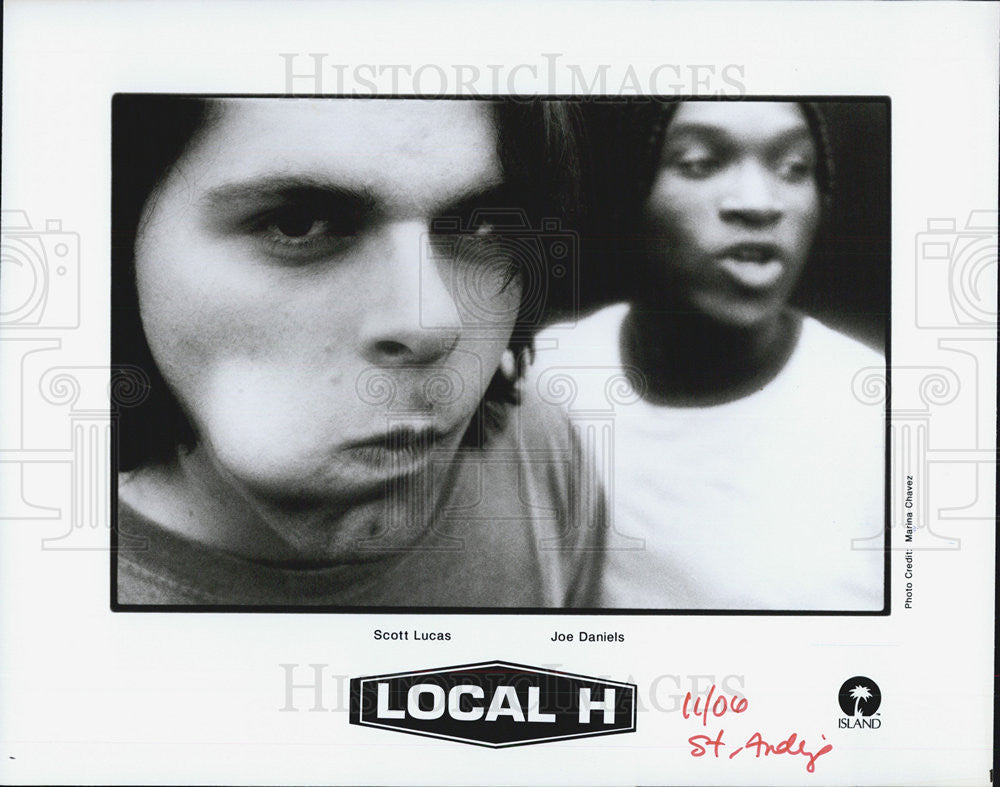 Press Photo Scott Lucas Joe Daniels Local H Band - Historic Images