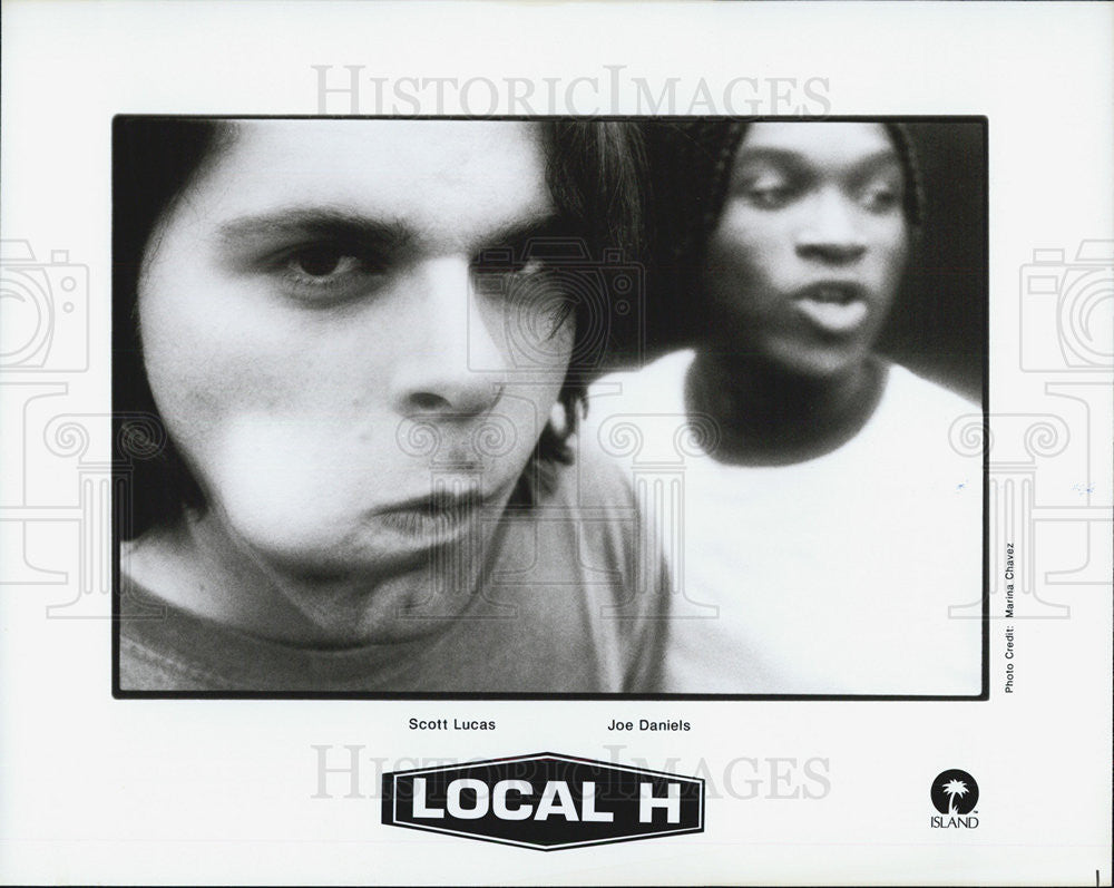 Press Photo Local H American Rock Duo Band Scott Lucas Joe Daniels - Historic Images