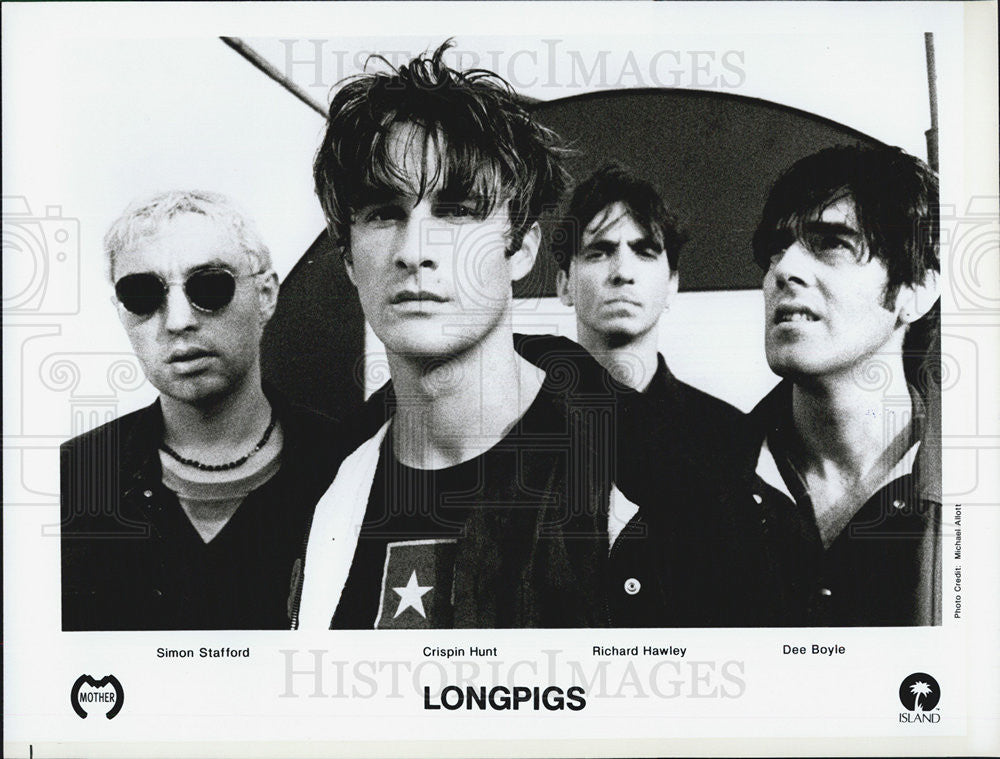 Press Photo Simon Stafford Crispin Hunt Richard Hawley Dee Boyle Longpigs - Historic Images