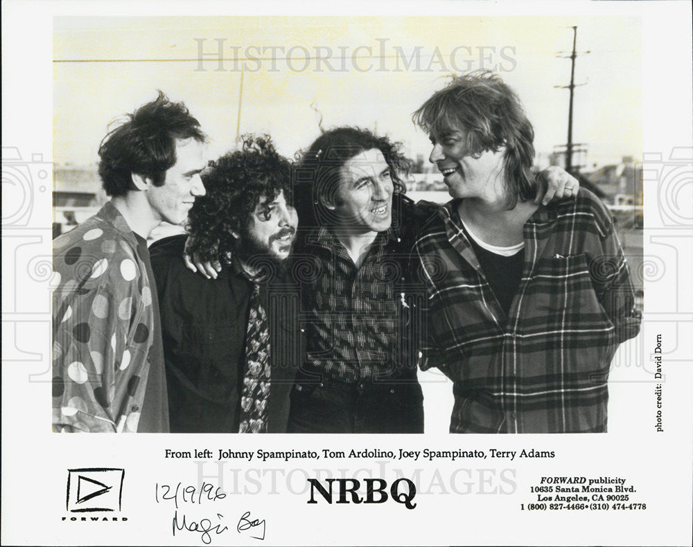 1996 Press Photo Johnny Spampinato Tom Ardollino Joey Spampinato Tony Adams - Historic Images