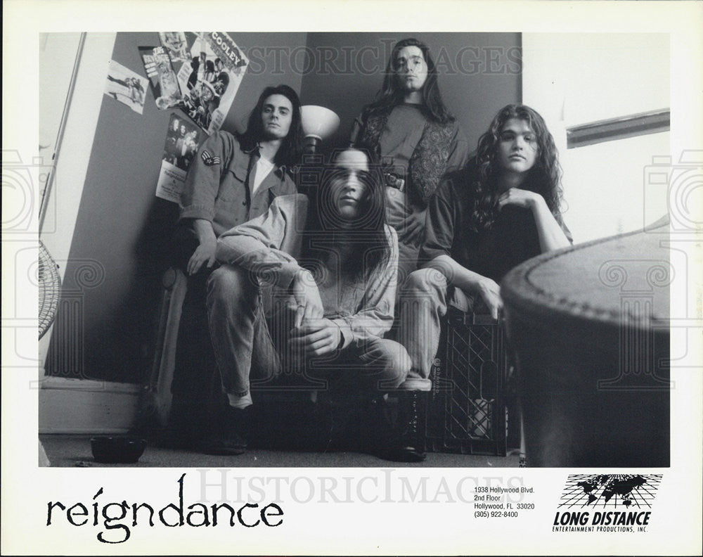 Press Photo Reigndance Musicians recording Artist band - Historic Images