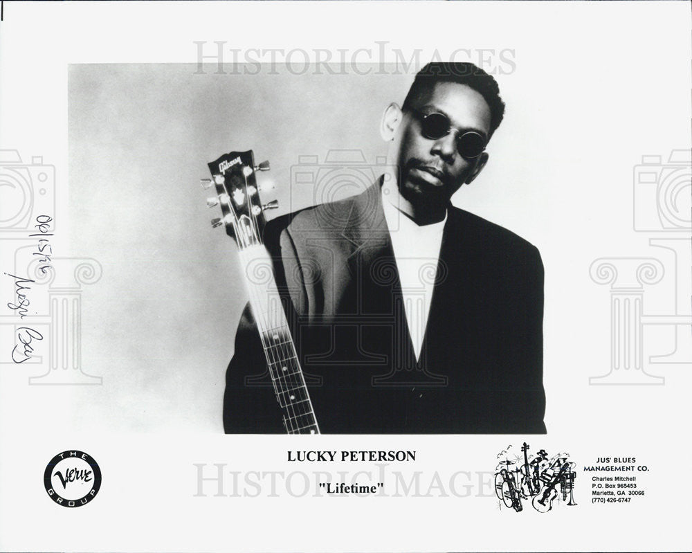 1986 Press Photo Lucky Peterson Musician - Historic Images