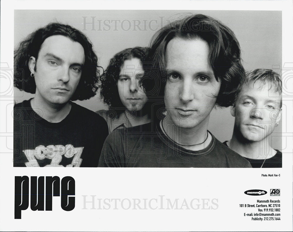 Press Photo Pure Canadian Rock Band Jody Birch Todd Simko Leigh Grant Jim Hobbs - Historic Images