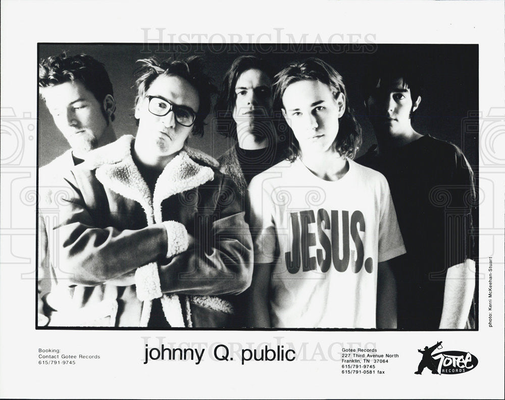 Press Photo Johnny Q. Public Christian Alternative Rock Band - Historic Images