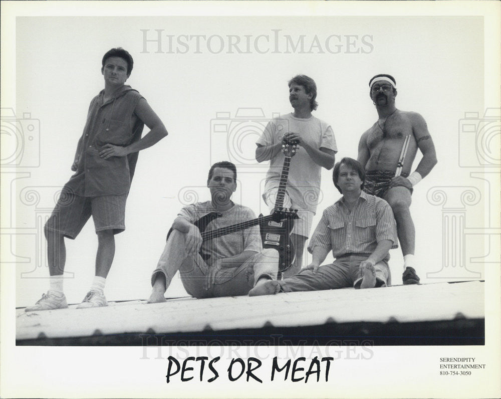 Press Photo Pets Or Meat Musical Group - Historic Images