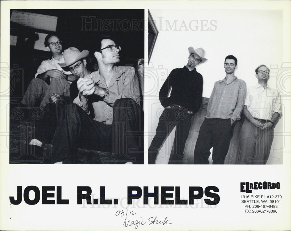 Press Photo Joel R.L. Phelps Downer Trio Indie Rock Band - Historic Images