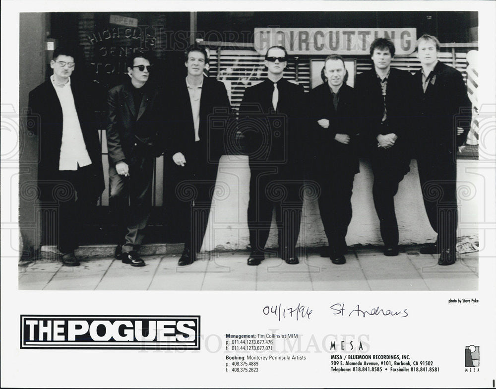 1994 Press Photo The Pogues Musicians Entertainers band recording Artists - Historic Images