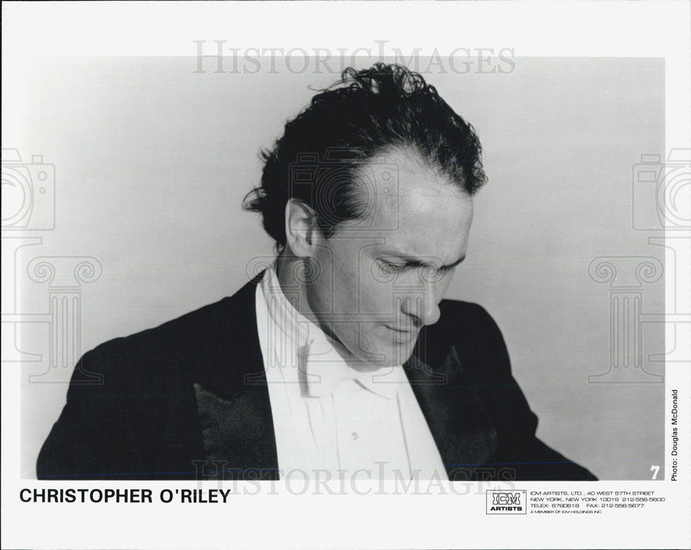Press Photo Christopher O&#39;Riley American Classical Pianist Public Radio Host - Historic Images