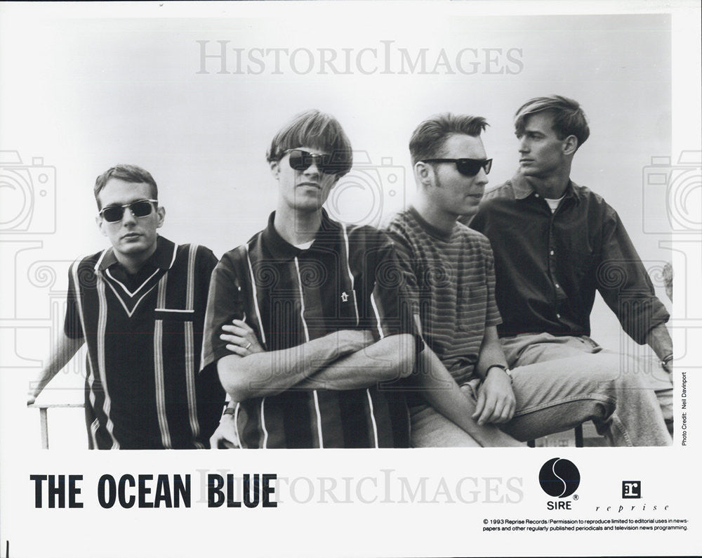 1993 Press Photo Ocean Blue Indie Pop Rock David Schelzel Steve Lau Bobby Mittan - Historic Images
