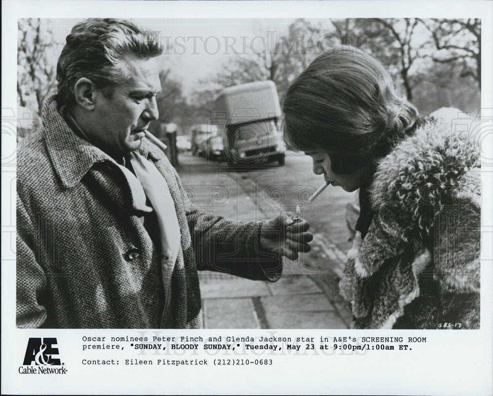 Press Photo Peter Finch Glenda Jackson Sunday Bloody Sunday Film - Historic Images