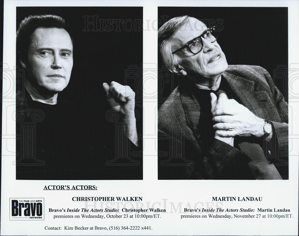 Press Photo Christopher Walken Martin Landau Film Television Actor - Historic Images