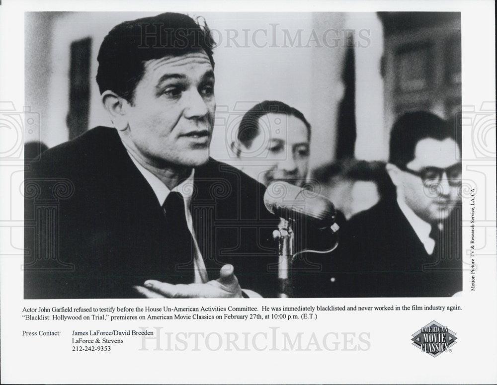 Press Photo &quot;Blacklist: Hollywood on Trial&quot; - Historic Images