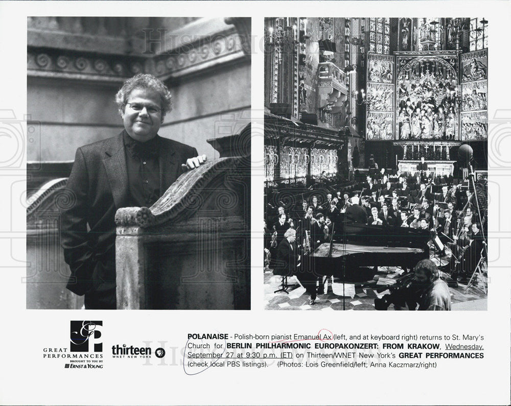 2000 Press Photo Emanuel Ax Polanaise Pianist Polish Musician - Historic Images