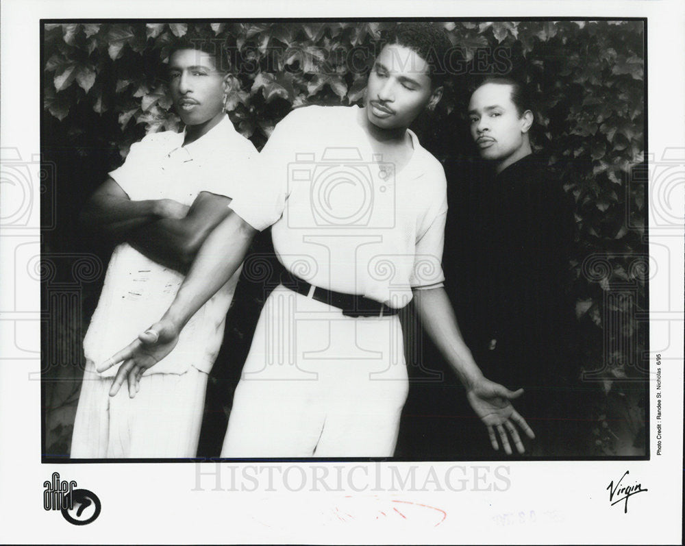 1995 Press Photo After 7 Melvin Kevon Edmonds R&amp;B Band Keith Floyd Singer - Historic Images