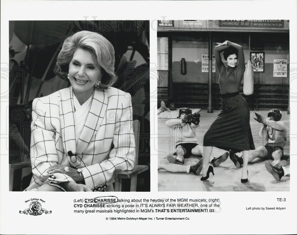 1994 Press Photo Cyd Charisse It&#39;s Always Fair Weather Musical Actress - Historic Images
