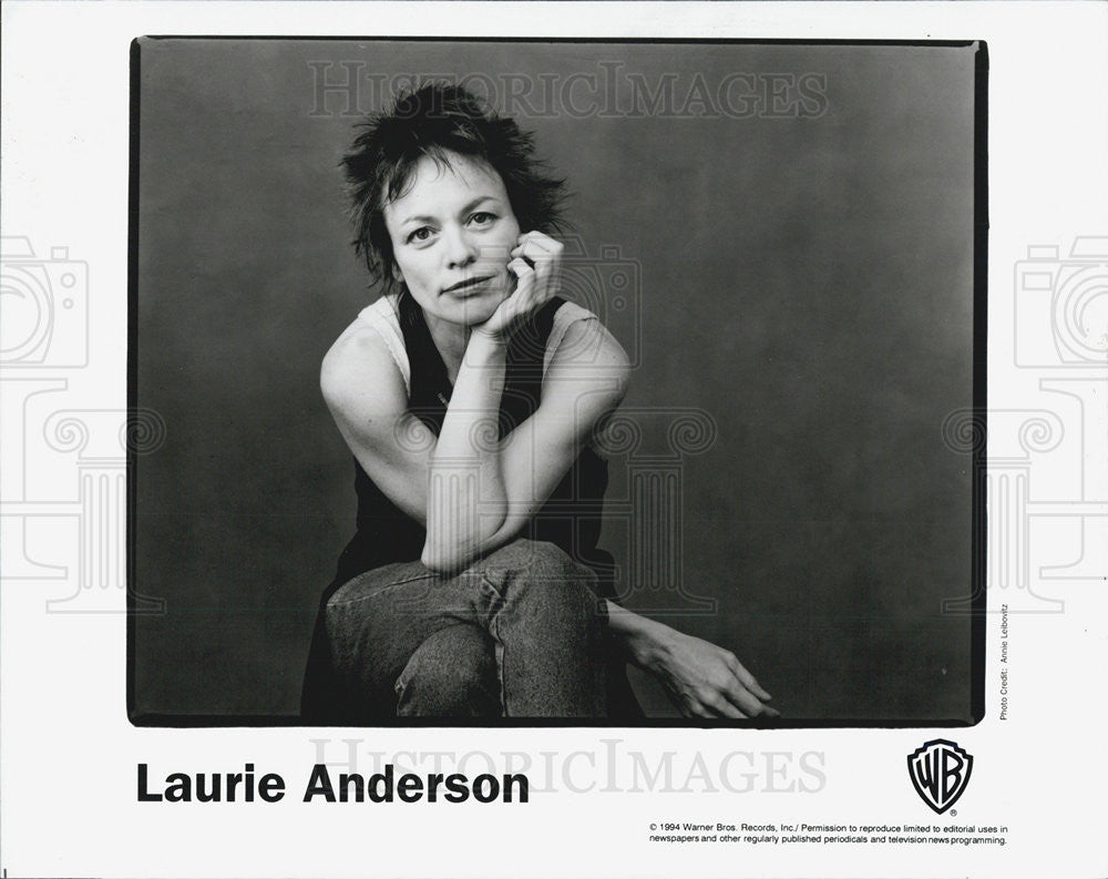 1995 Press Photo Laurie Anderson Musician Entertainer Songwriter - Historic Images